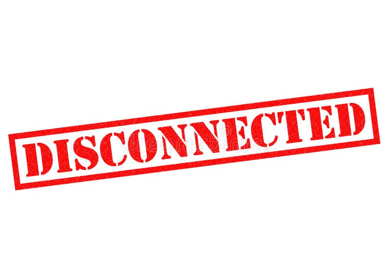 DISCONNECTED stock illustration. Illustration of disconnected - 86680673